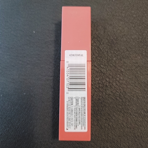 ❌️SOLD 🔥$5 ADD ON - MAYBELLINE Vinyl Ink Lipstick- PEACHY - Picture 2 of 3